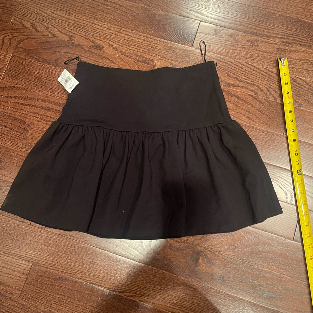 Collective Concepts High Waist Pleated black Skirt women Size Large NEW